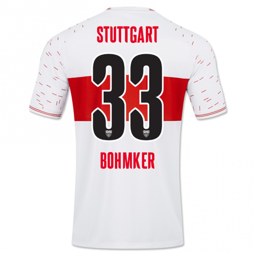 Hombre Fútbol Camiseta Finn Böhmker #33 Blanco 1ª Equipación 2023/24 México