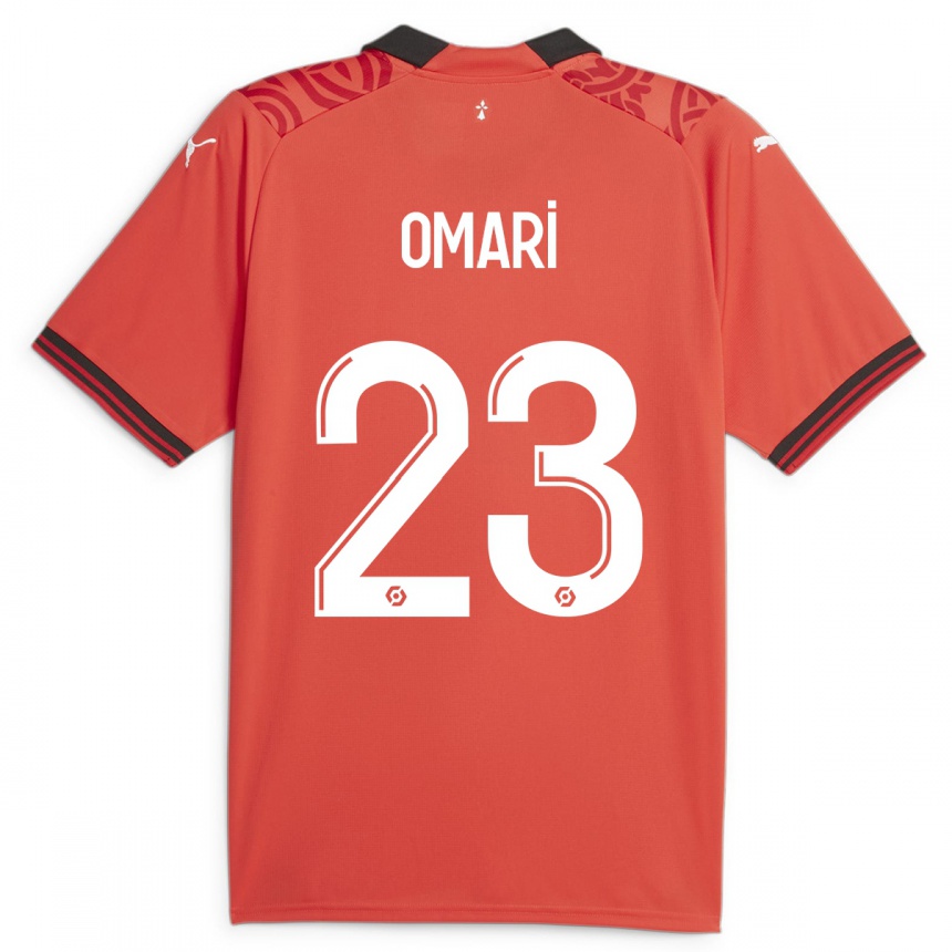 Hombre Fútbol Camiseta Warmed Omari #23 Rojo 1ª Equipación 2023/24 México