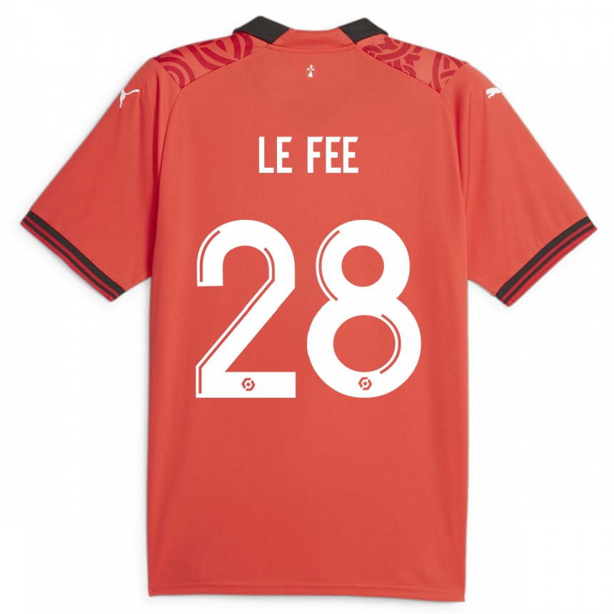 Hombre Fútbol Camiseta Enzo Le Fée #28 Rojo 1ª Equipación 2023/24 México