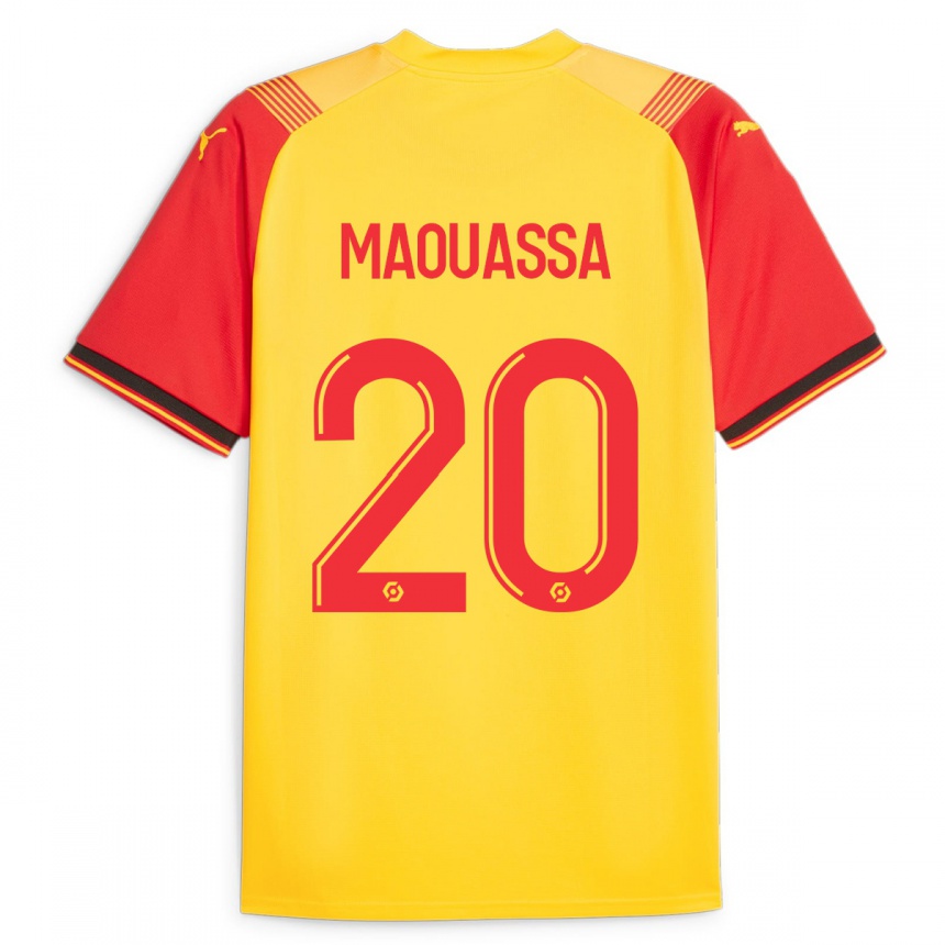 Hombre Fútbol Camiseta Faitout Maouassa #20 Amarillo 1ª Equipación 2023/24 México