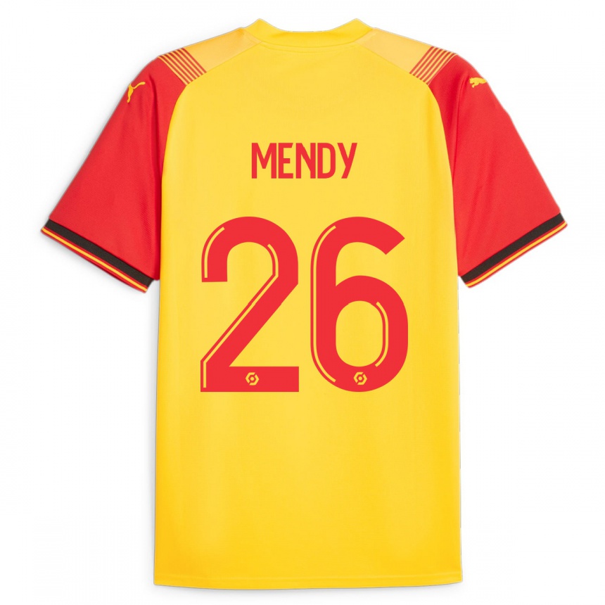 Hombre Fútbol Camiseta Nampalys Mendy #26 Amarillo 1ª Equipación 2023/24 México