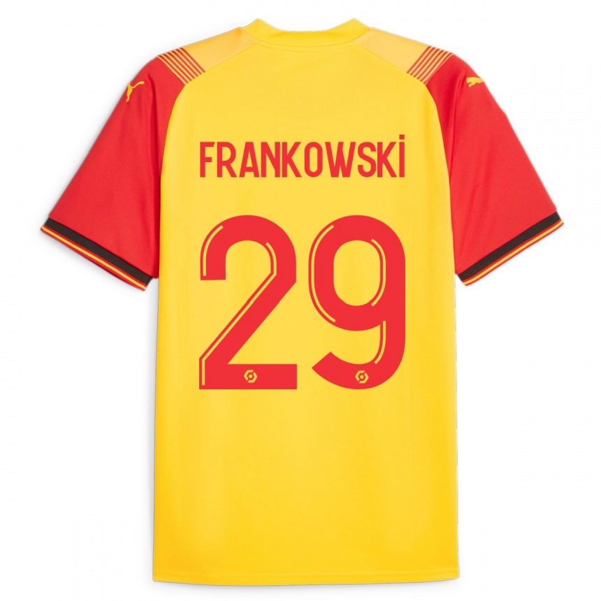Hombre Fútbol Camiseta Przemyslaw Frankowski #29 Amarillo 1ª Equipación 2023/24 México