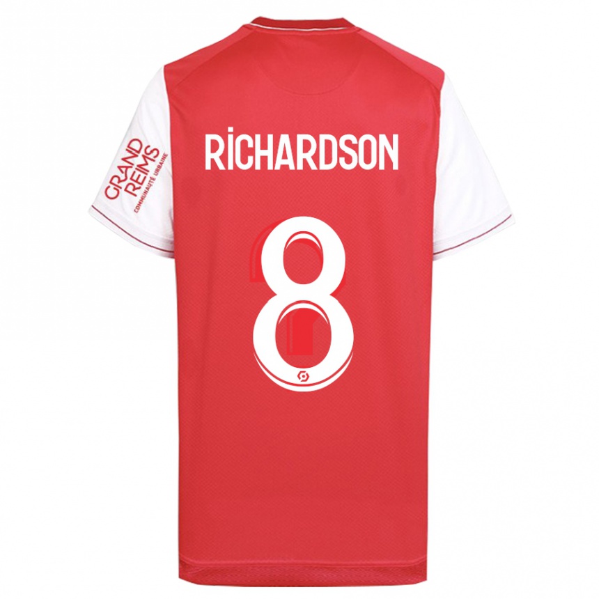 Hombre Fútbol Camiseta Amir Richardson #8 Rojo 1ª Equipación 2023/24 México