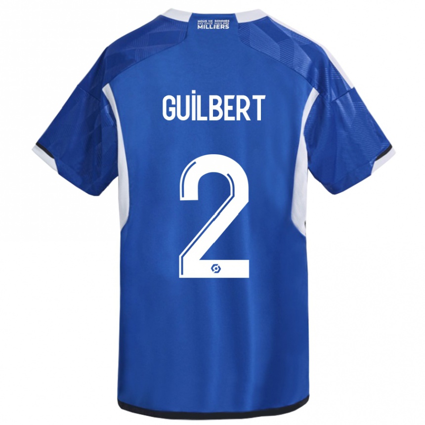 Hombre Fútbol Camiseta Frederic Guilbert #2 Azul 1ª Equipación 2023/24 México