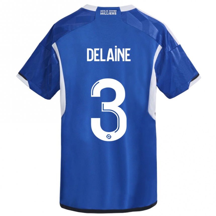 Hombre Fútbol Camiseta Thomas Delaine #3 Azul 1ª Equipación 2023/24 México