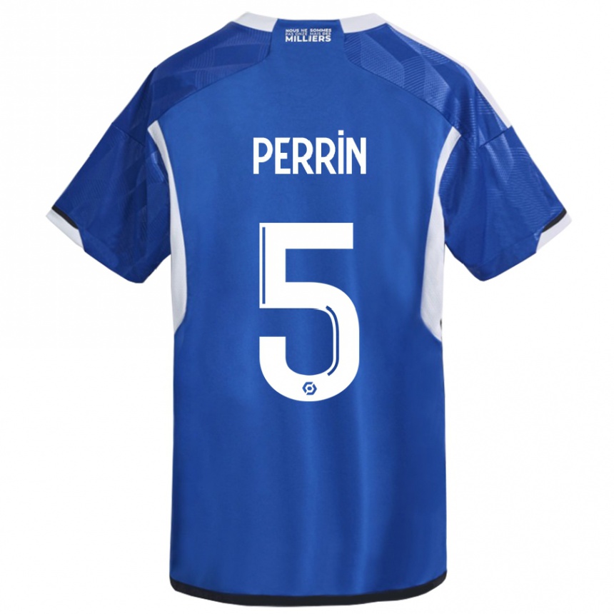 Hombre Fútbol Camiseta Lucas Perrin #5 Azul 1ª Equipación 2023/24 México