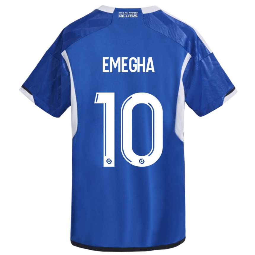 Hombre Fútbol Camiseta Emanuel Emegha #10 Azul 1ª Equipación 2023/24 México