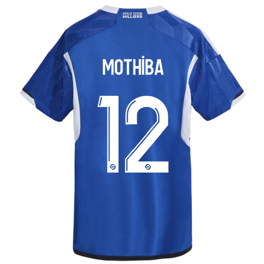 Hombre Fútbol Camiseta Lebo Mothiba #12 Azul 1ª Equipación 2023/24 México