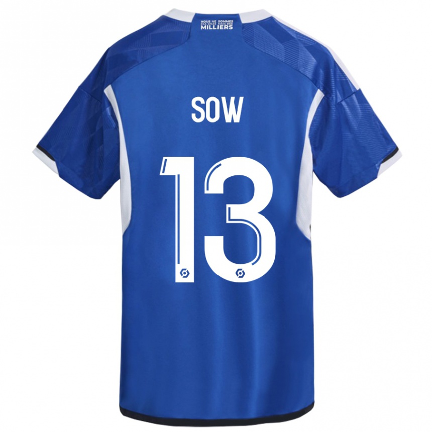 Hombre Fútbol Camiseta Saïdou Sow #13 Azul 1ª Equipación 2023/24 México