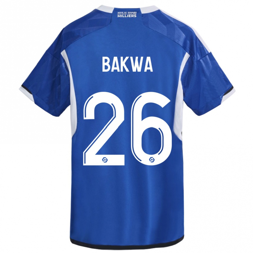 Hombre Fútbol Camiseta Dilane Bakwa #26 Azul 1ª Equipación 2023/24 México