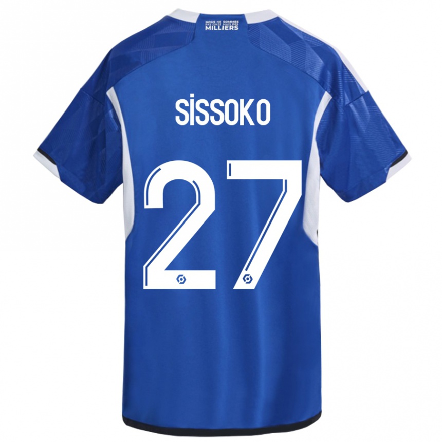 Hombre Fútbol Camiseta Ibrahima Sissoko #27 Azul 1ª Equipación 2023/24 México
