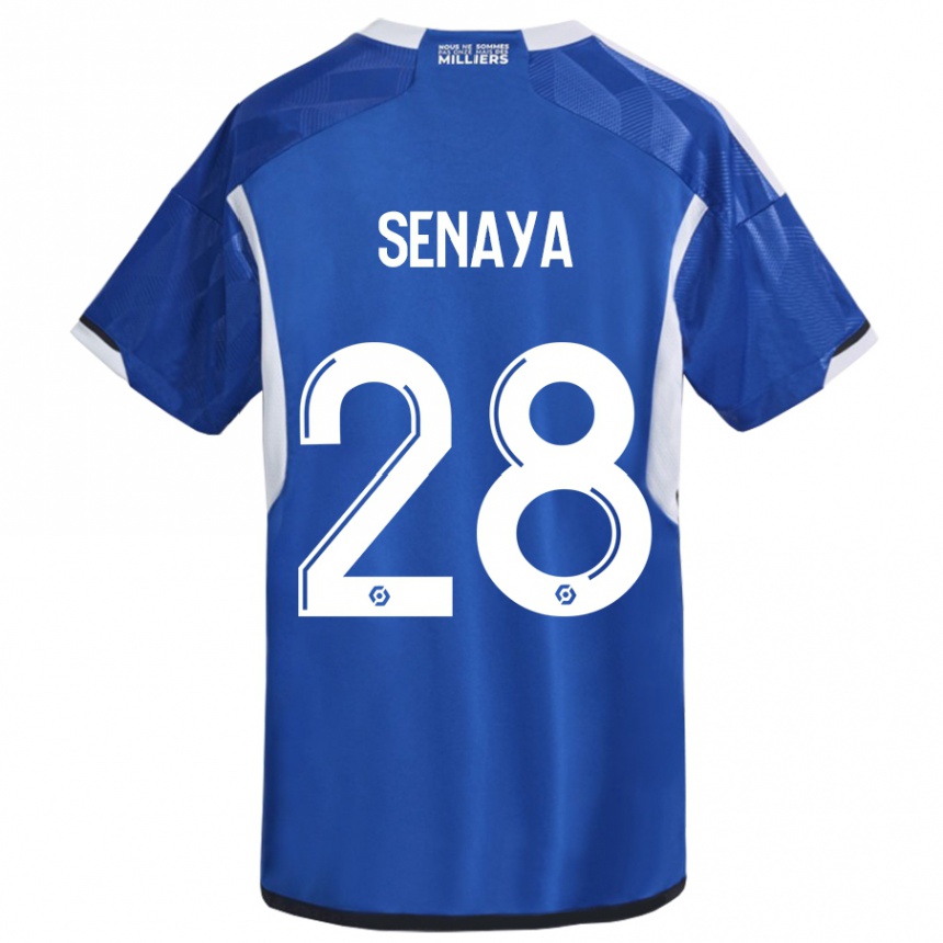 Hombre Fútbol Camiseta Marvin Senaya #28 Azul 1ª Equipación 2023/24 México