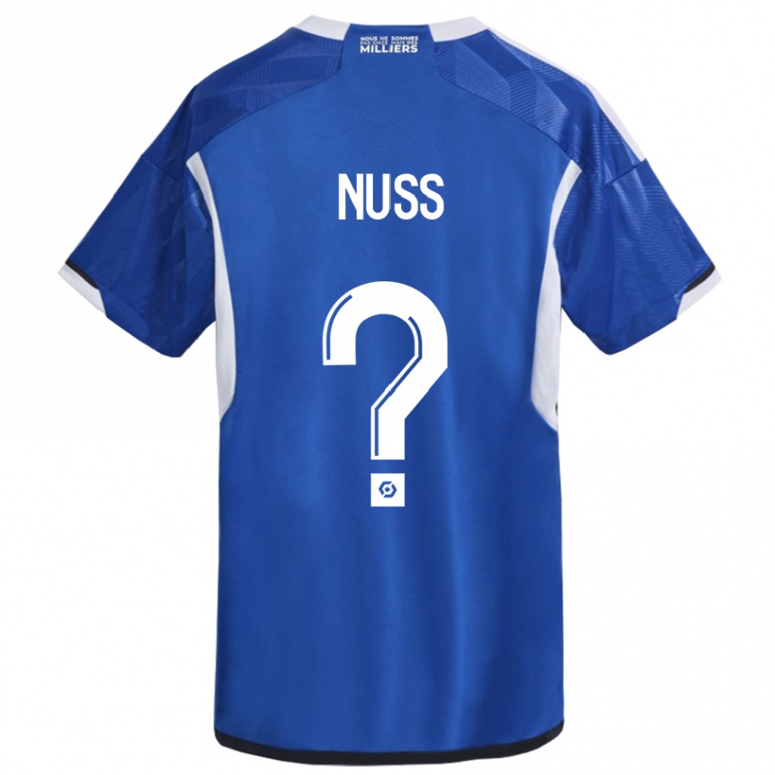 Hombre Fútbol Camiseta Antoine Nuss #0 Azul 1ª Equipación 2023/24 México