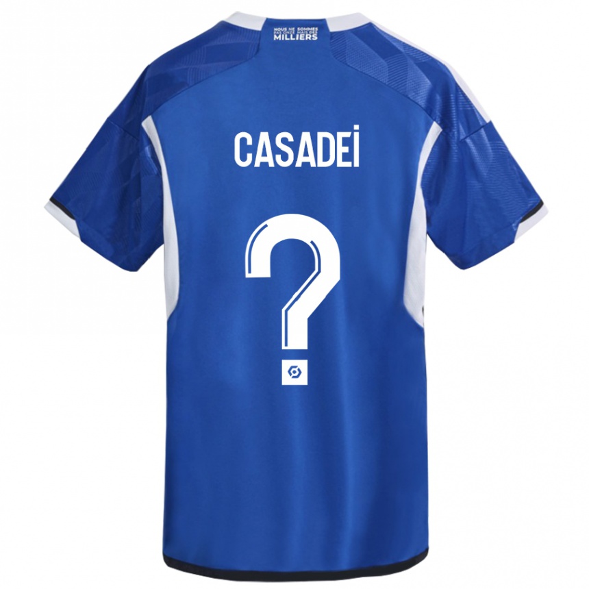 Hombre Fútbol Camiseta Alexis Casadei #0 Azul 1ª Equipación 2023/24 México