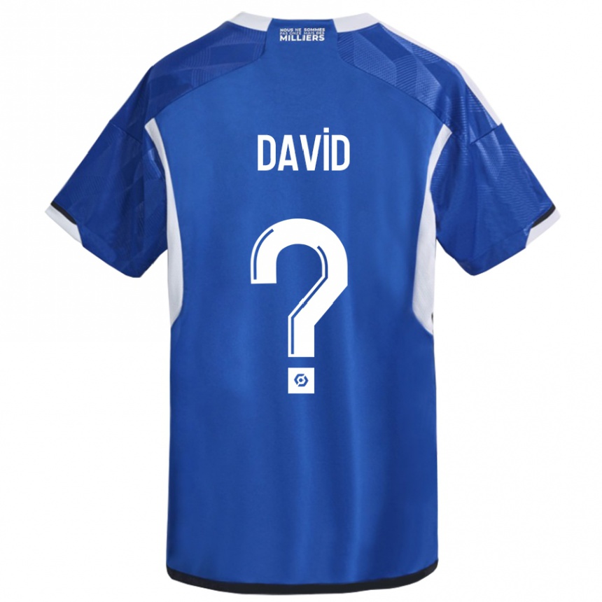 Hombre Fútbol Camiseta David #0 Azul 1ª Equipación 2023/24 México