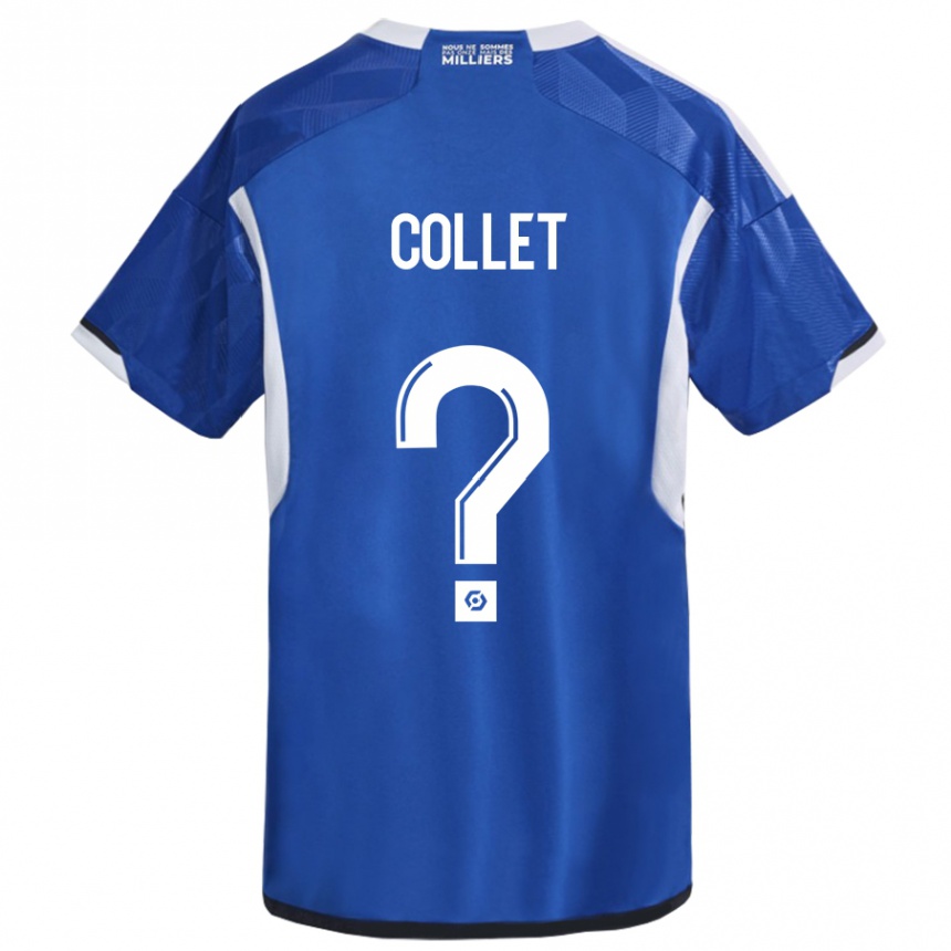 Hombre Fútbol Camiseta Arthur Tirard Collet #0 Azul 1ª Equipación 2023/24 México