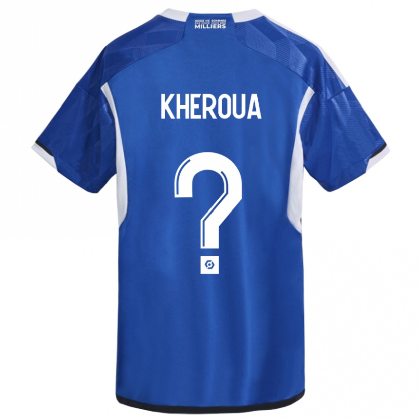 Hombre Fútbol Camiseta Nail Kheroua #0 Azul 1ª Equipación 2023/24 México