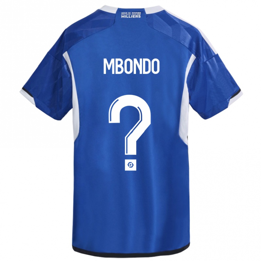 Hombre Fútbol Camiseta Fredy André Mbondo #0 Azul 1ª Equipación 2023/24 México