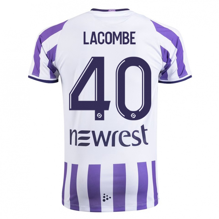 Hombre Fútbol Camiseta Justin Lacombe #40 Blanco 1ª Equipación 2023/24 México