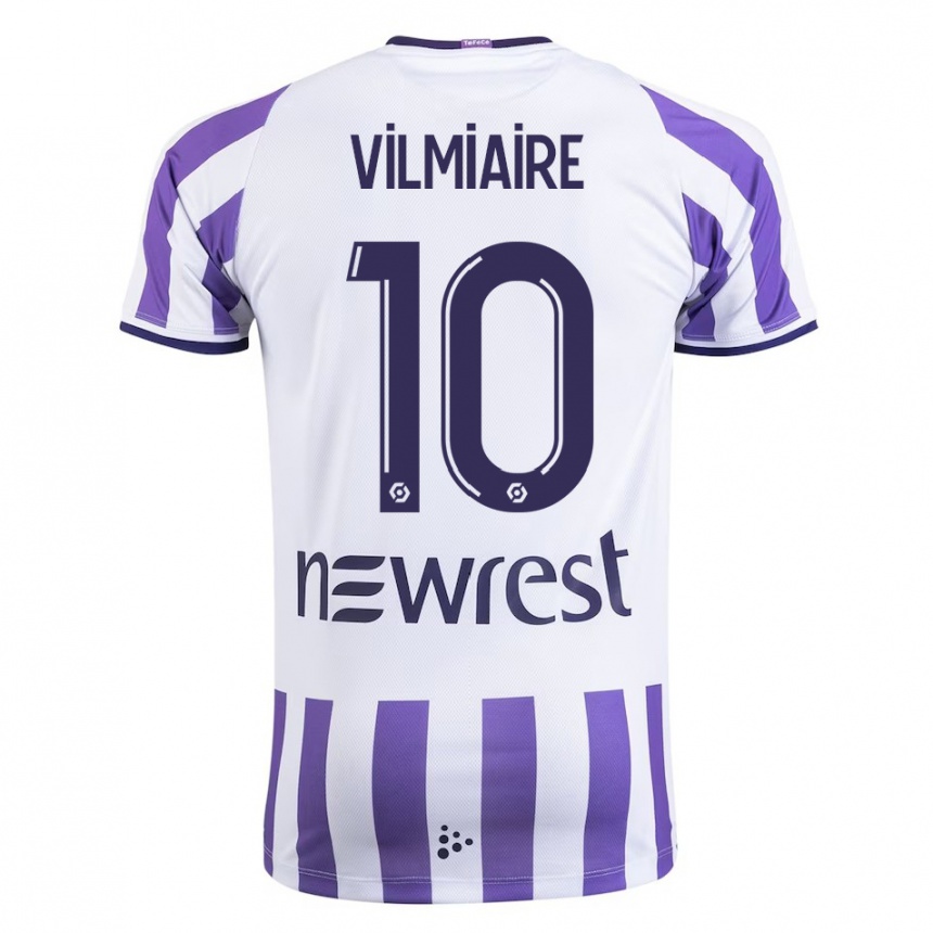 Hombre Fútbol Camiseta Kelly Vilmiaire #10 Blanco 1ª Equipación 2023/24 México