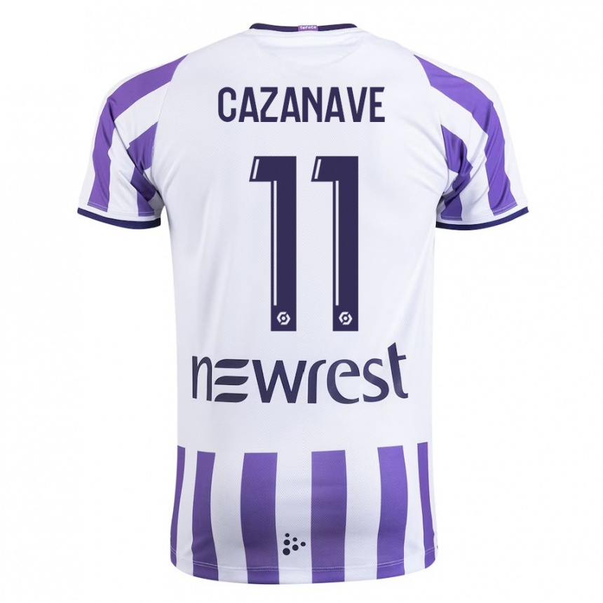 Hombre Fútbol Camiseta Julie Cazanave #11 Blanco 1ª Equipación 2023/24 México