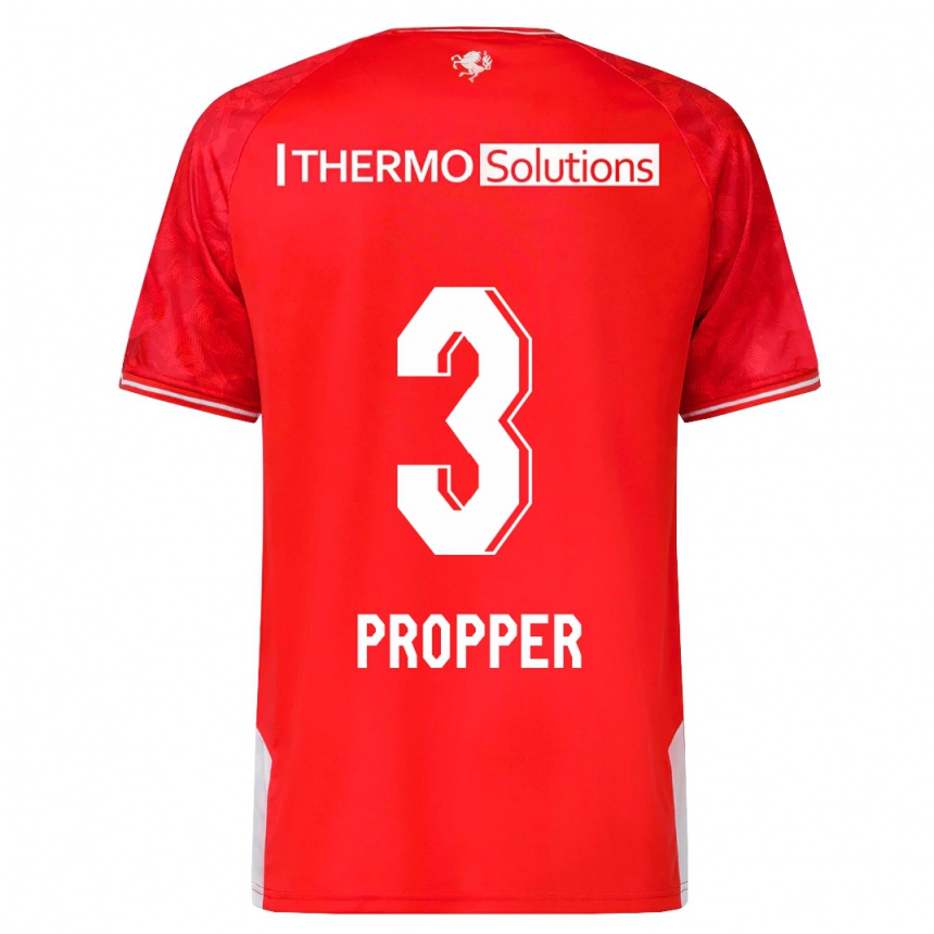 Hombre Fútbol Camiseta Robin Pröpper #3 Rojo 1ª Equipación 2023/24 México