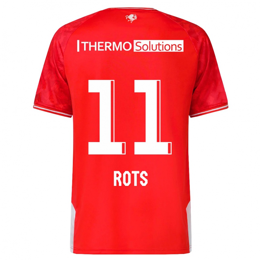 Hombre Fútbol Camiseta Daan Rots #11 Rojo 1ª Equipación 2023/24 México