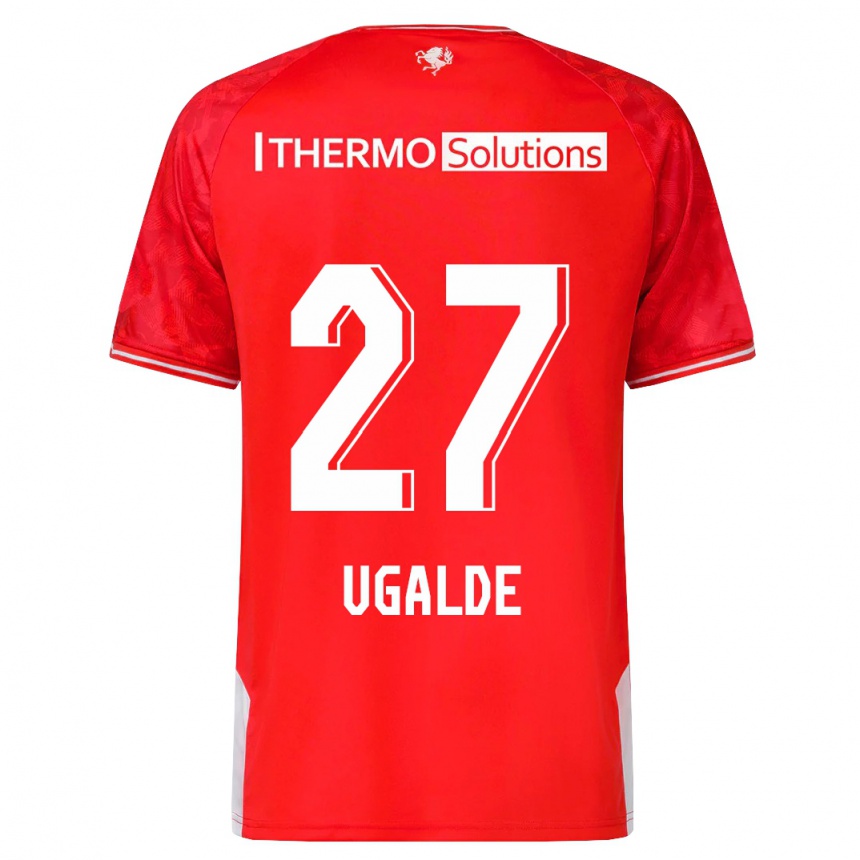 Hombre Fútbol Camiseta Manfred Ugalde #27 Rojo 1ª Equipación 2023/24 México