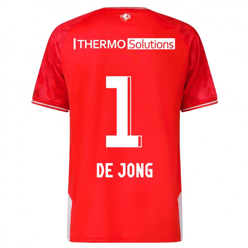 Hombre Fútbol Camiseta Danielle De Jong #1 Rojo 1ª Equipación 2023/24 México