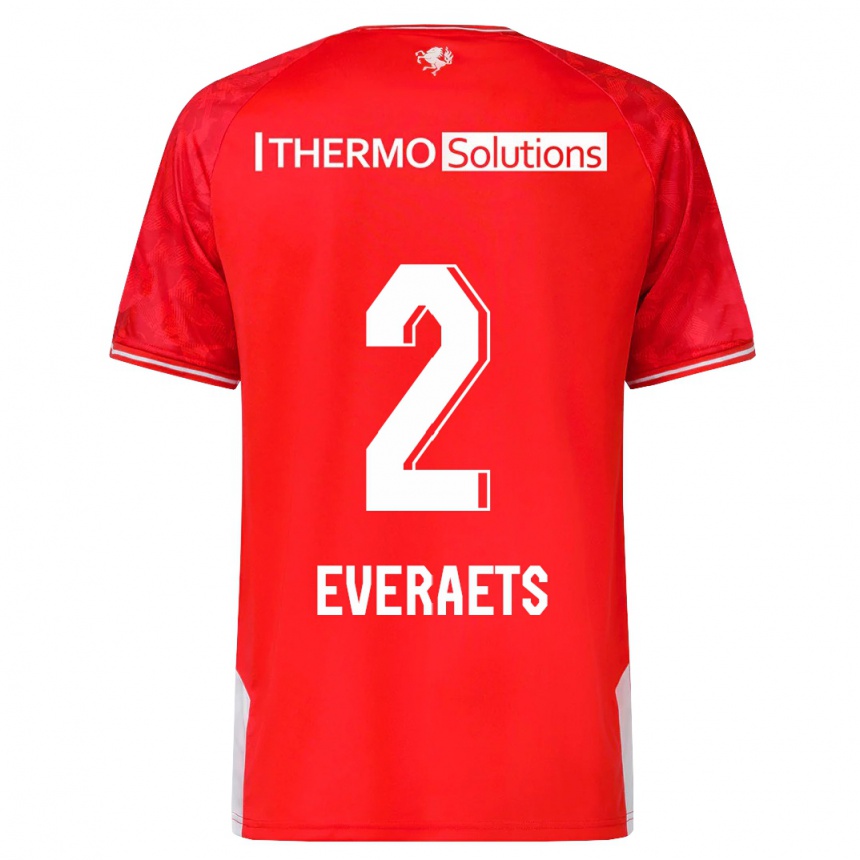 Hombre Fútbol Camiseta Kim Everaets #2 Rojo 1ª Equipación 2023/24 México