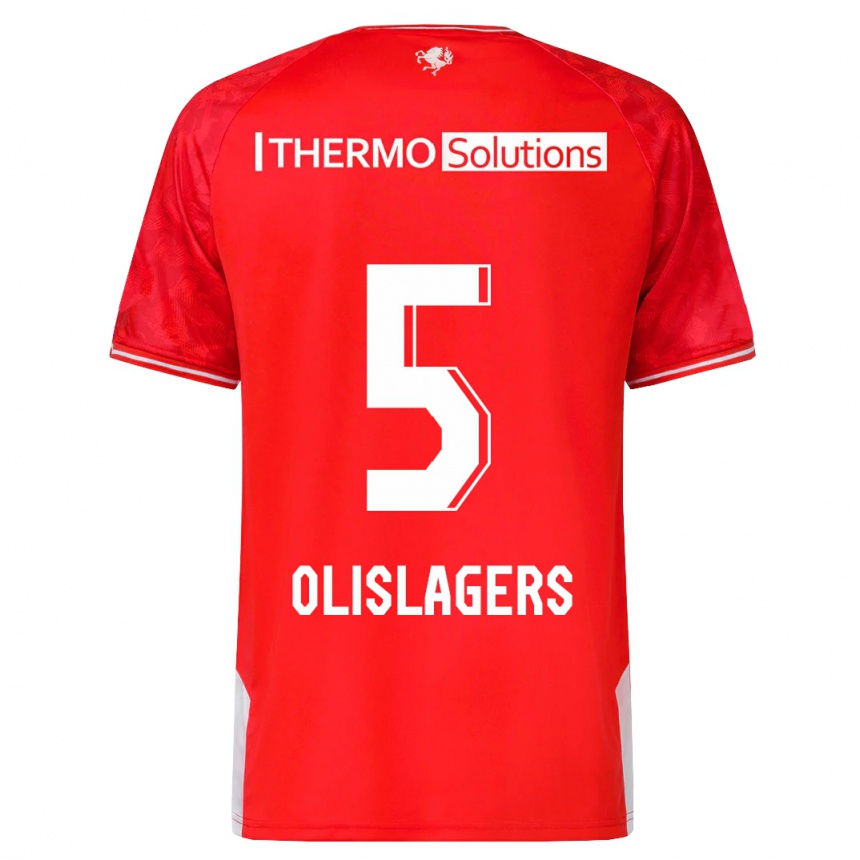 Hombre Fútbol Camiseta Marisa Olislagers #5 Rojo 1ª Equipación 2023/24 México