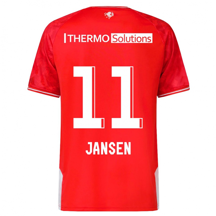 Hombre Fútbol Camiseta Renate Jansen #11 Rojo 1ª Equipación 2023/24 México