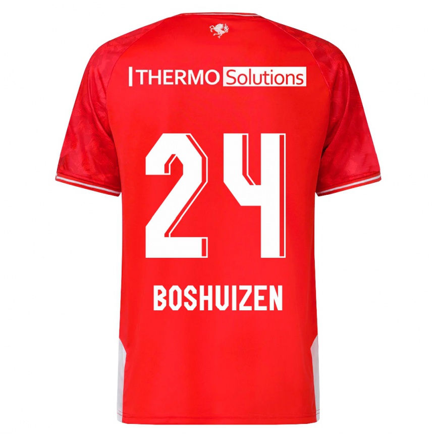 Hombre Fútbol Camiseta Annouk Boshuizen #24 Rojo 1ª Equipación 2023/24 México
