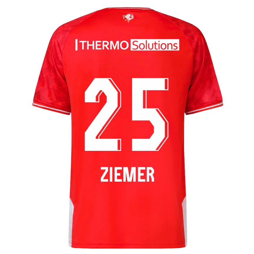 Hombre Fútbol Camiseta Taylor Ziemer #25 Rojo 1ª Equipación 2023/24 México