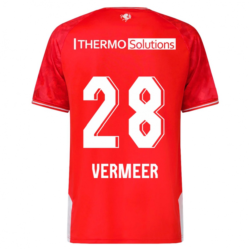 Hombre Fútbol Camiseta Sofie Rianne Vermeer #28 Rojo 1ª Equipación 2023/24 México