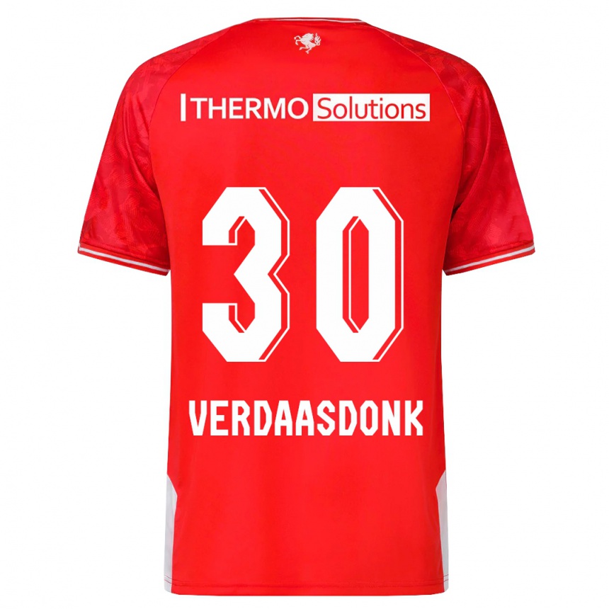 Hombre Fútbol Camiseta Suus Verdaasdonk #30 Rojo 1ª Equipación 2023/24 México