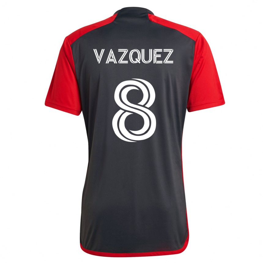 Hombre Fútbol Camiseta Víctor Vázquez #8 Gris 1ª Equipación 2023/24 México