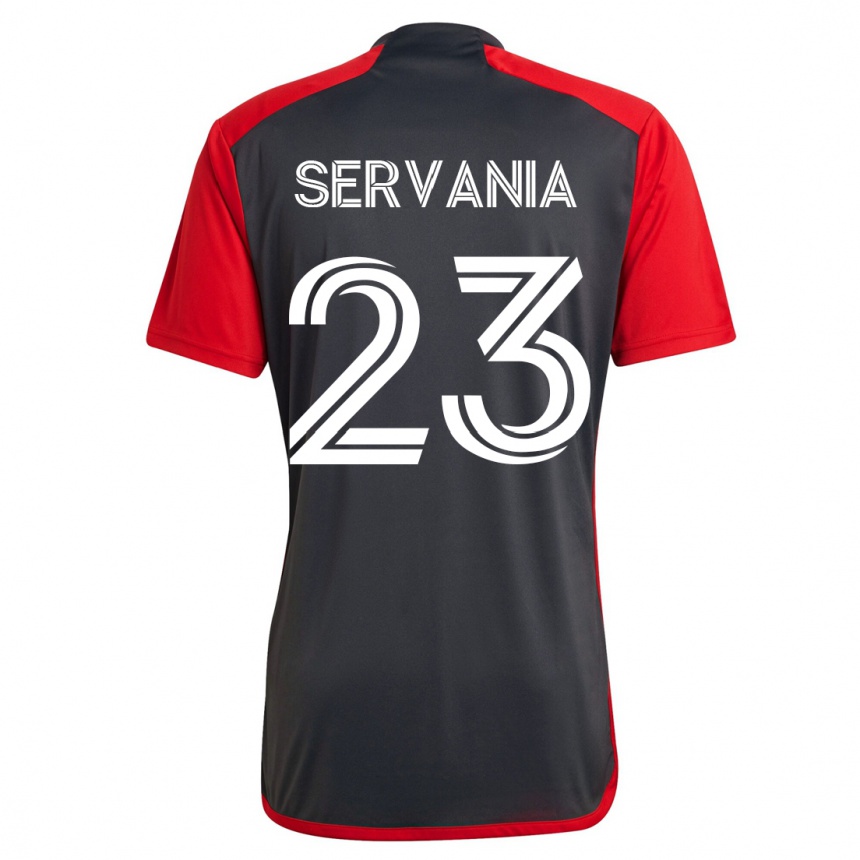 Hombre Fútbol Camiseta Brandon Servania #23 Gris 1ª Equipación 2023/24 México