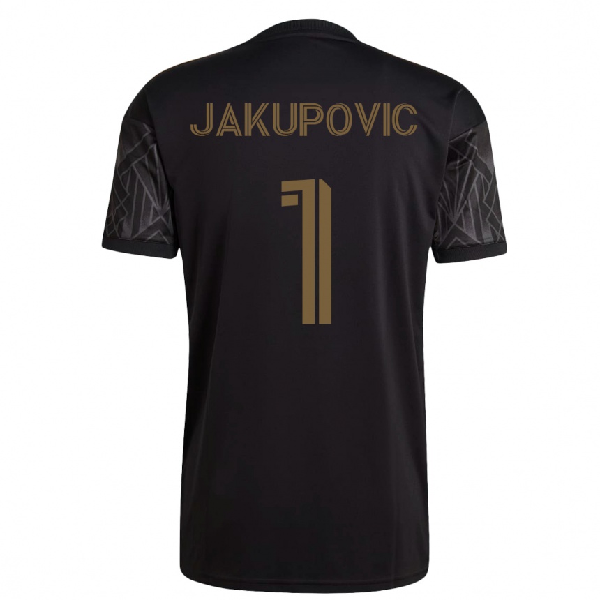 Hombre Fútbol Camiseta Eldin Jakupović #1 Negro 1ª Equipación 2023/24 México