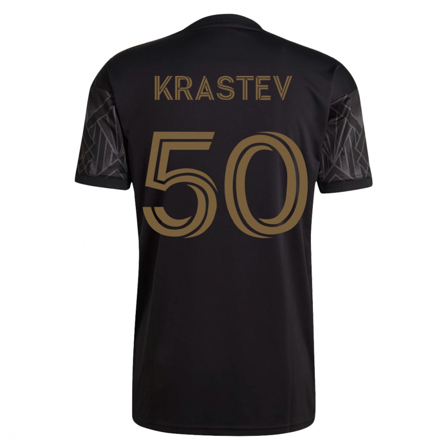 Hombre Fútbol Camiseta Filip Krastev #50 Negro 1ª Equipación 2023/24 México