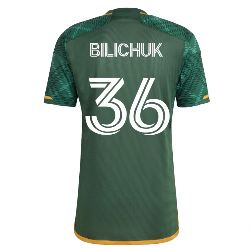 Hombre Fútbol Camiseta Ryan Bilichuk #36 Verde 1ª Equipación 2023/24 México
