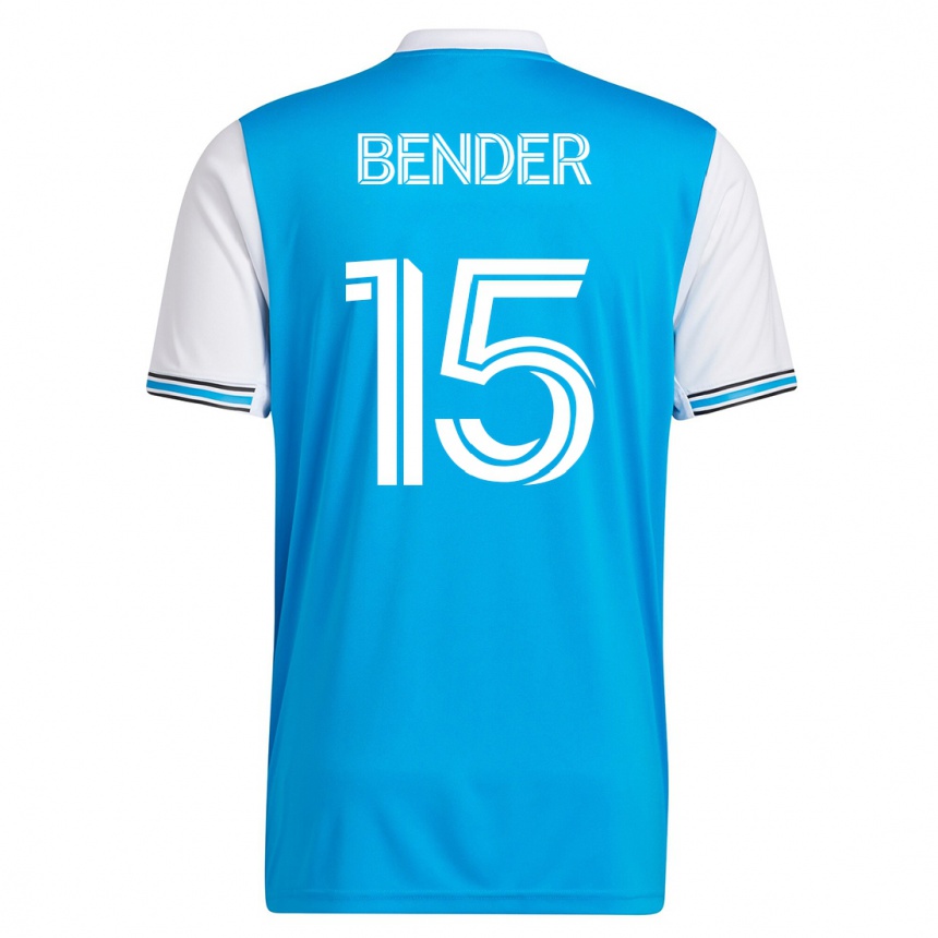 Hombre Fútbol Camiseta Ben Bender #15 Azul 1ª Equipación 2023/24 México