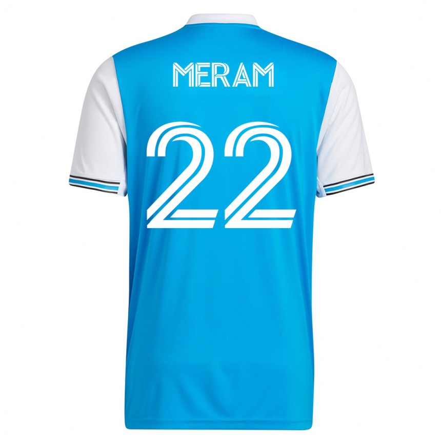 Hombre Fútbol Camiseta Justin Meram #22 Azul 1ª Equipación 2023/24 México