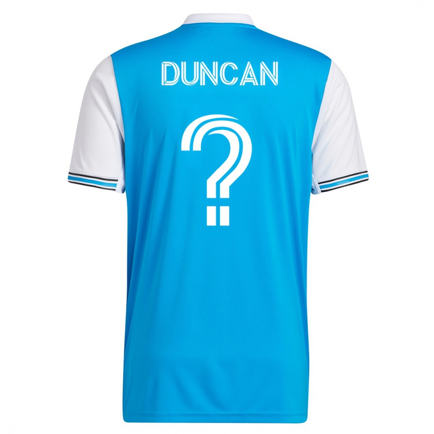 Hombre Fútbol Camiseta Samuel Duncan #0 Azul 1ª Equipación 2023/24 México