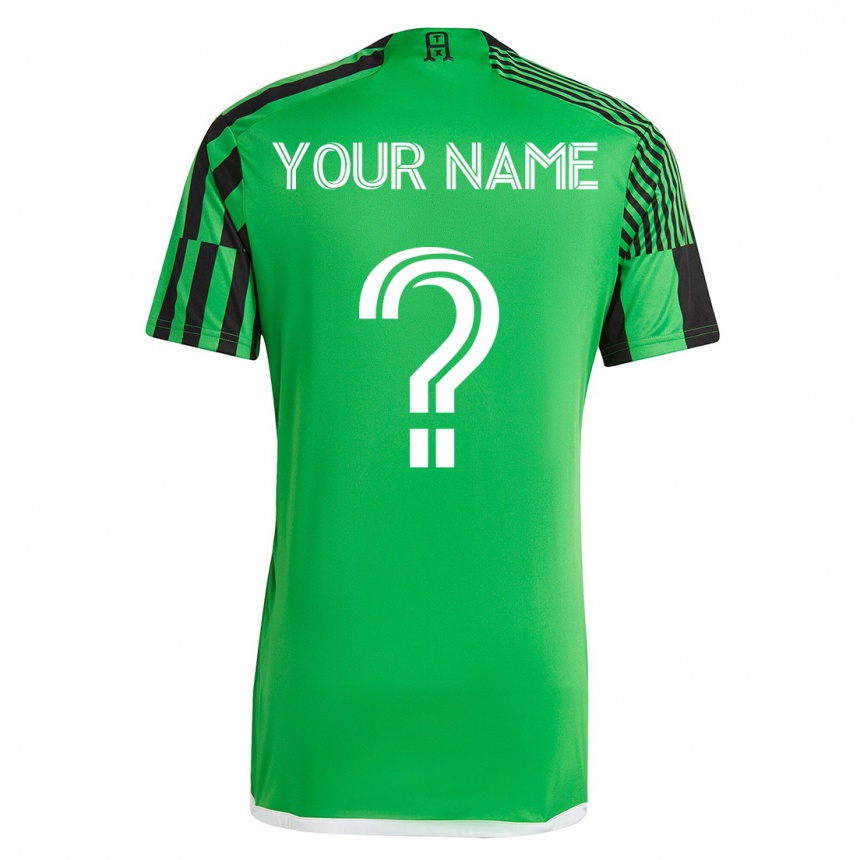 Hombre Fútbol Camiseta Su Nombre #0 Verde Negro 1ª Equipación 2023/24 México