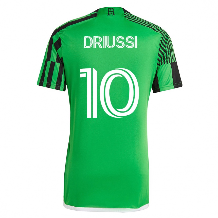 Hombre Fútbol Camiseta Sebastián Driussi #10 Verde Negro 1ª Equipación 2023/24 México