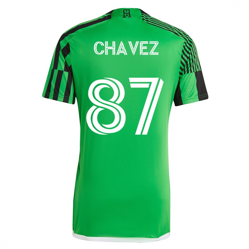 Hombre Fútbol Camiseta Alfonso Ocampo-Chávez #87 Verde Negro 1ª Equipación 2023/24 México