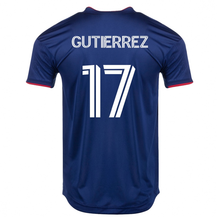 Hombre Fútbol Camiseta Brian Gutiérrez #17 Armada 1ª Equipación 2023/24 México