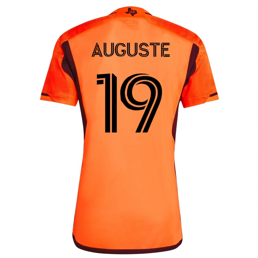 Hombre Fútbol Camiseta Charles Auguste #19 Naranja 1ª Equipación 2023/24 México
