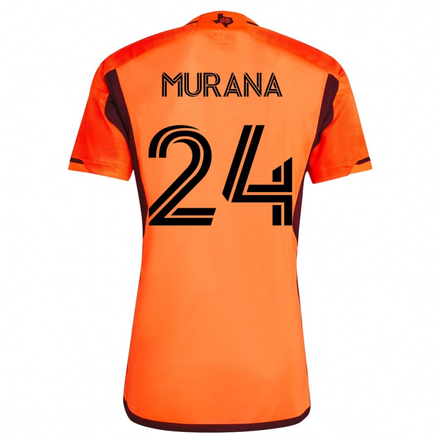 Hombre Fútbol Camiseta Mujeeb Murana #24 Naranja 1ª Equipación 2023/24 México